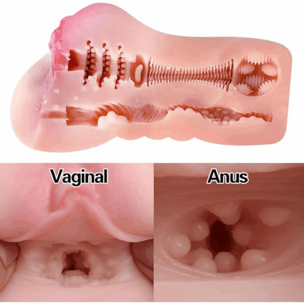 qr14 2 in 1 dual entry masturbator