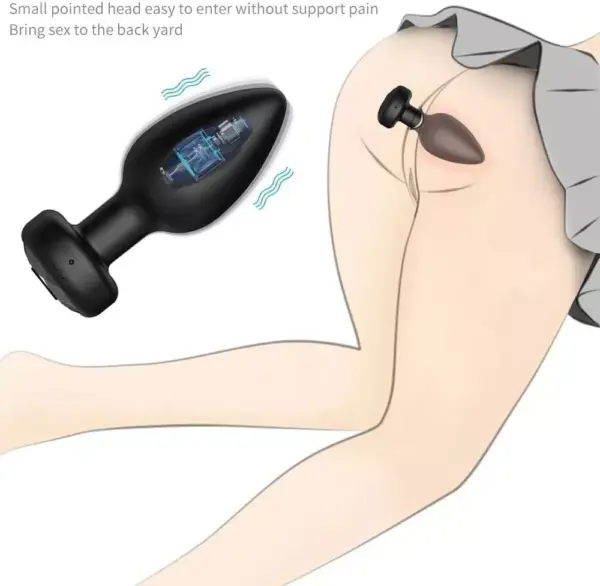 qr46 butt plug silicone anal
