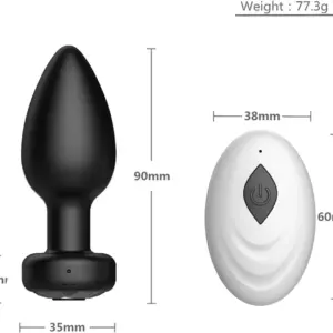qr46 butt plug silicone anal